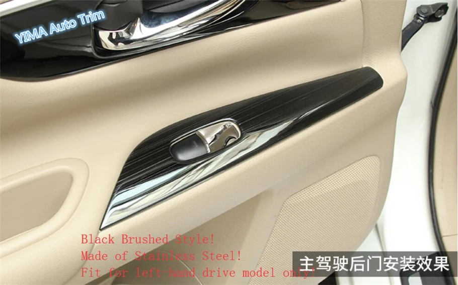 Lapetus For Nissan Teana / Altima 2014 - 2018 Auto Styling Door Armrest Window Glass Lift Button Panel Cover Trim 4 Piece Set | Автомобили