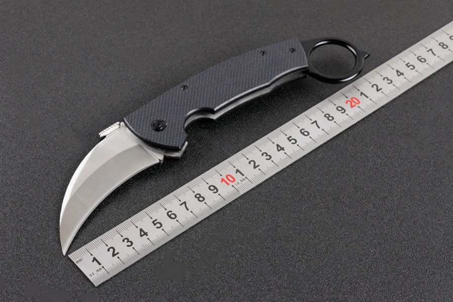 Karambit складной нож 5CR15MOV лезвие G10 ручка для тренировок на открытом воздухе когти походные Карманные охотничьи ножи для выживания EDC ручные инструменты