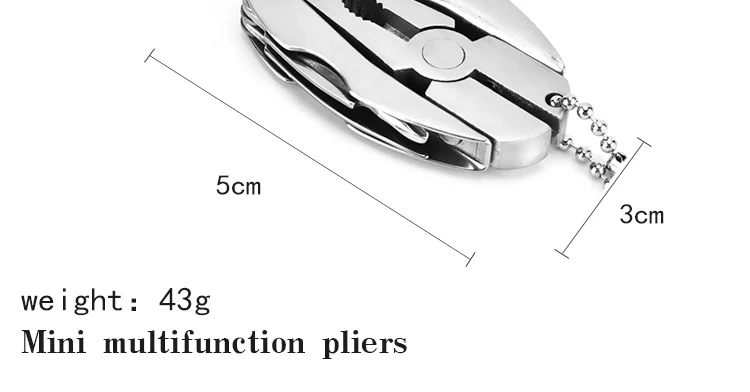 Горячая комбинированный комплект мини многофункциональные складные плоскогубцы полевой брелок нож портативные карманные ножи из нержавеющей стали