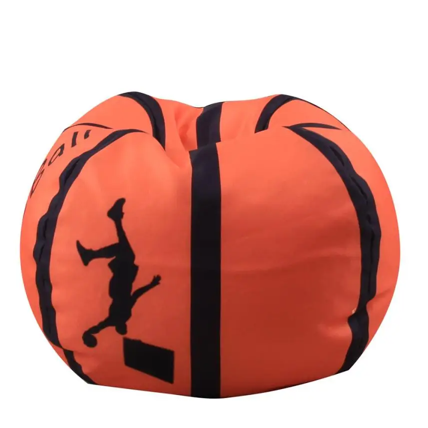Детская плюшевая баскетбольная игрушка в виде плюша, переносная Детская сумка для хранения игрушек, сумка для бобов, мягкий мешочек, тканевый стул, подарок 4,9