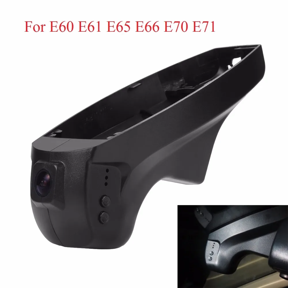 Wifi Cameras For BMW Car E60 E61 E65 E66 X5 X6 E70 E71 1080P Full HD Dash Cam Video Recorder With Night Vision Free Shipping wiper blades for bmw x5 e70 24