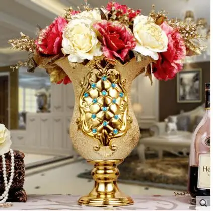 

European ceramic large vase luxury floral decoration
