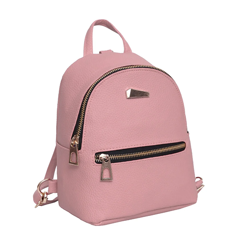 Модный женский мини-рюкзак, кожаный школьный ранец на плечо для колледжа, Женская Повседневная дорожная сумка для девочек