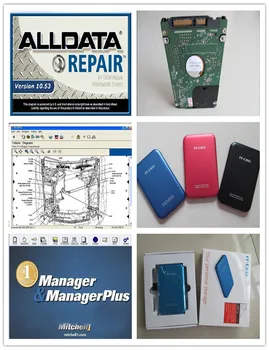 

ALLDATA 10.53 + 2015 Mitchell Ultramate +Mitchell software 125gb support technical service total 3 software with 750g hdd
