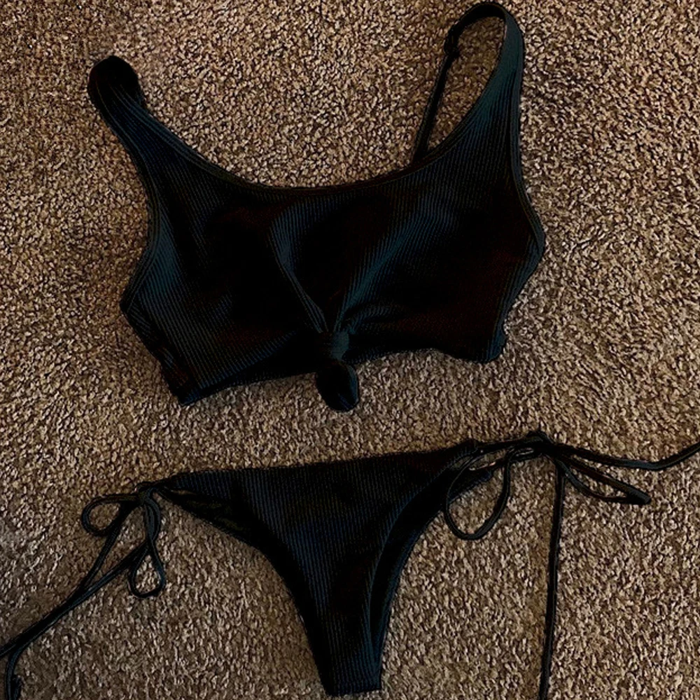 Missord, Летний Пляжный сексуальный Одноцветный комплект из двух предметов, бикини, пляжная одежда, боди FT19303