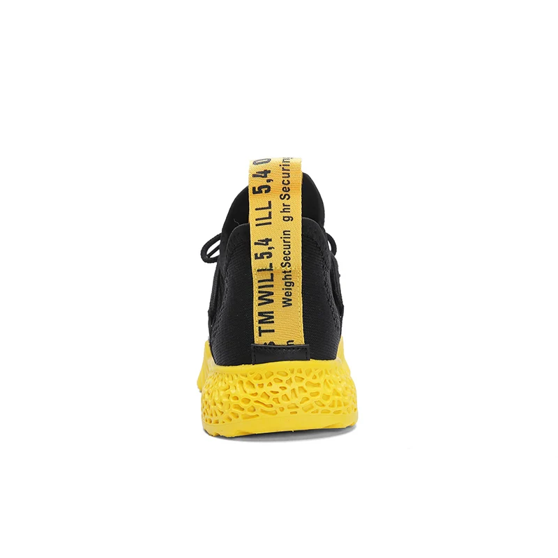Baideng летняя дышащая Спортивная обувь для мужчин удобные сетчатые спортивные кроссовки мужские черные желтые Спортивная обувь zapatillas