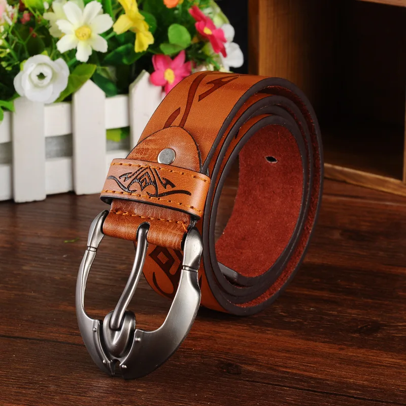 

Fashion leather Men's Business belt pin buckle belt waistband