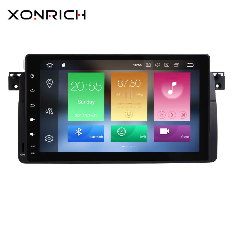 

Xonrich 1 Din Android 8.0 /Android 8.1 Car Radio For BMW E46 Navigation M3 Rover 75 318/320/325/330/335 GPS DVD Player Qcta Core