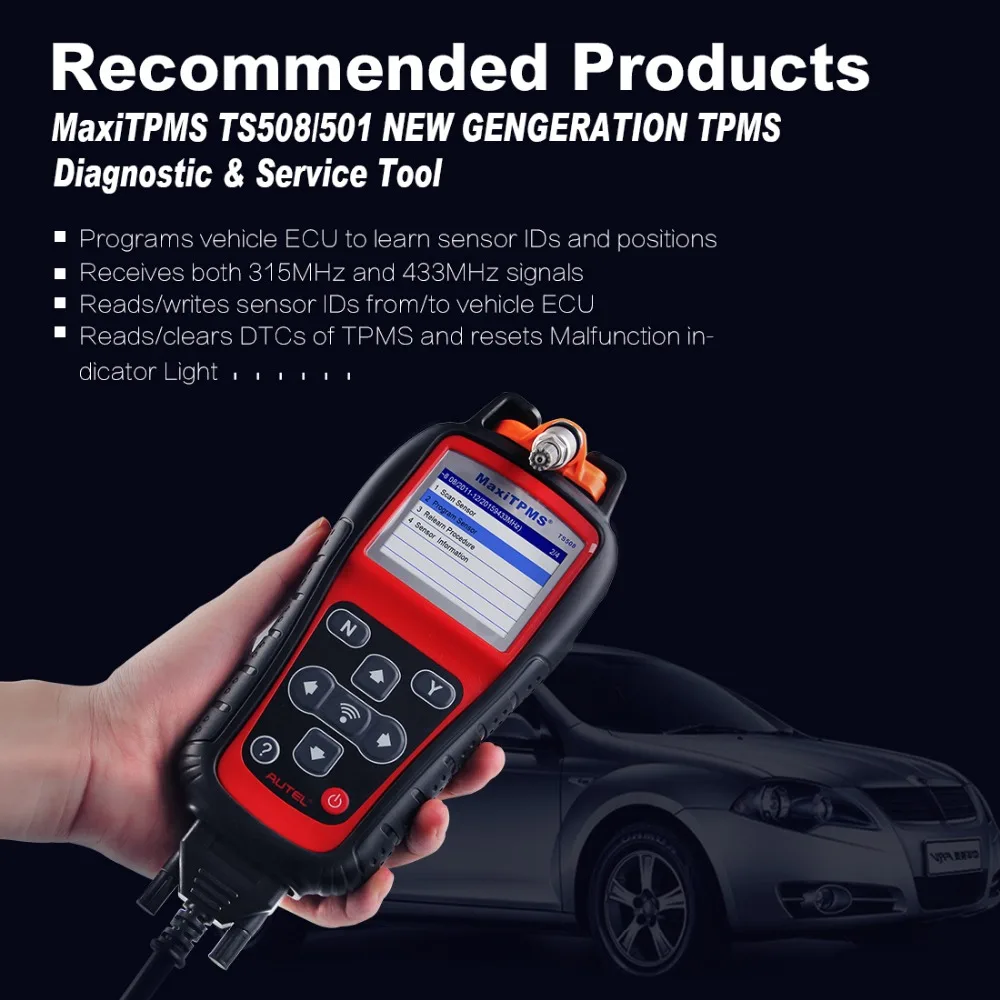 Датчик Autel TPMS 433 МГц mx сенсор Senor Interno поддерживает программирование давления в