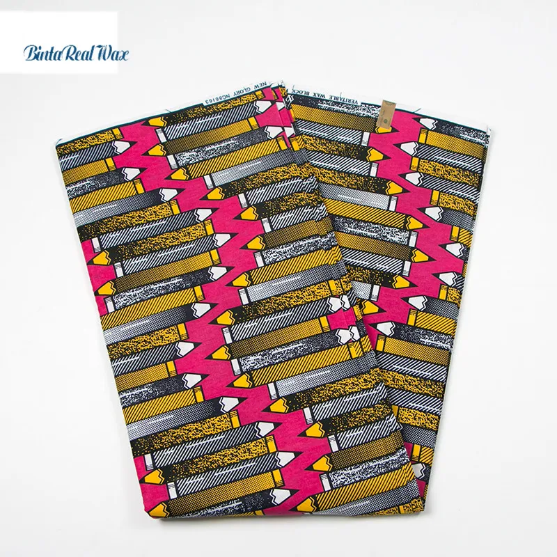 

2019 Ankara African Real Wax Prints 100% cotton Fabric Cheap-Fabric Binta Real Wax holland High Quality African Fabric PL175