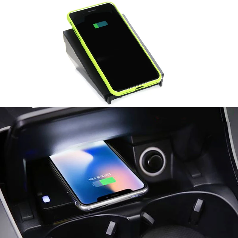 Car QI wireless charger for Mercedes Benz W205 C180 C200 GLC C Class