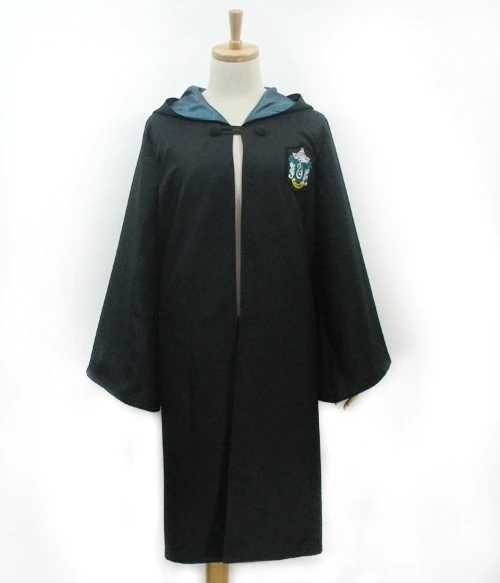 free shipping Harry Potter Adult High Quality Slytherin Robe Cosplay