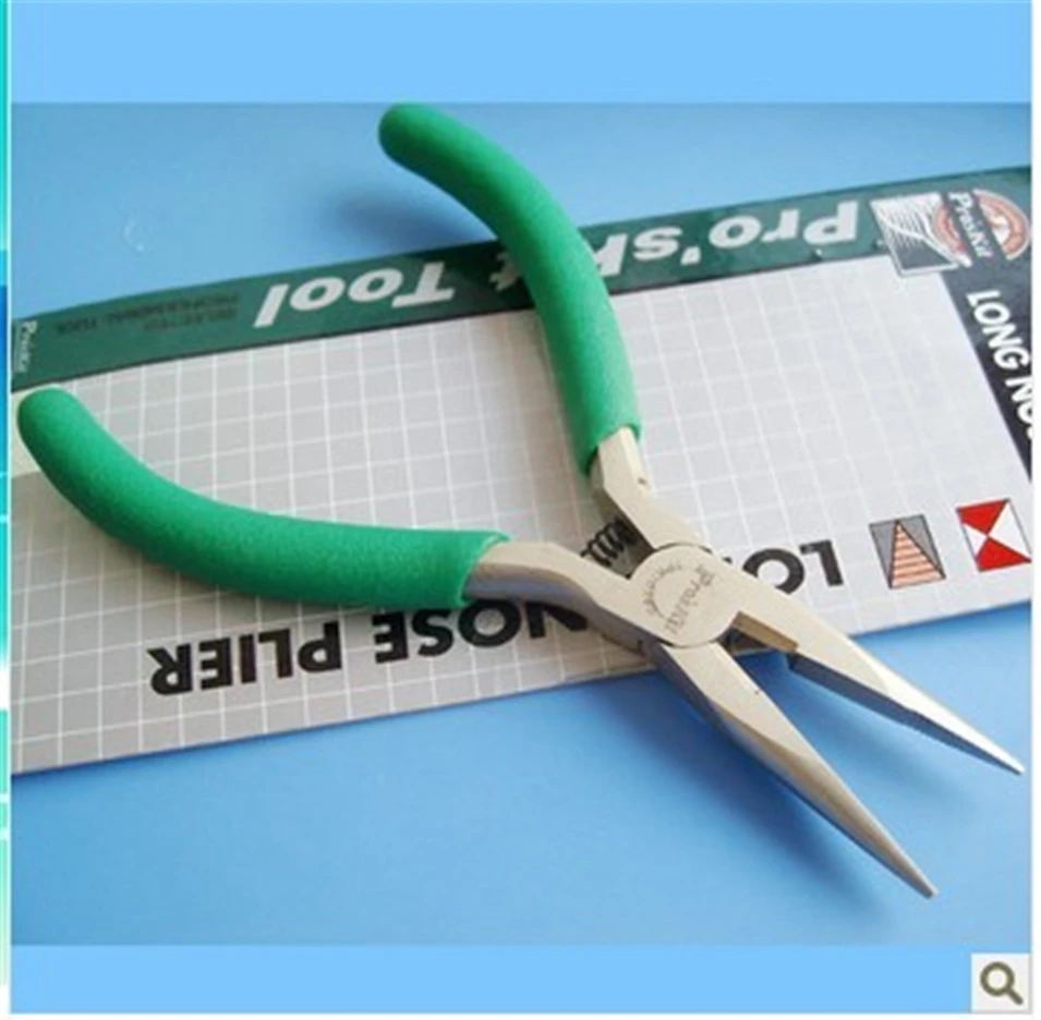 

Free Shipping ProsKit 1PK-036S Long Nose Plier (136mm) Non-slip Sharp nose pliers 1PK-037S Diagonal Cutting Plier (110mm)