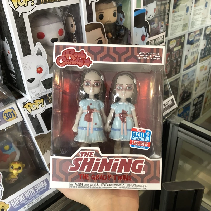

2018 NYCC Exclusive Official Funko Rock Candy The Shining - Grady Twins Vinyl Action Figure Collectible Model Toy In Box