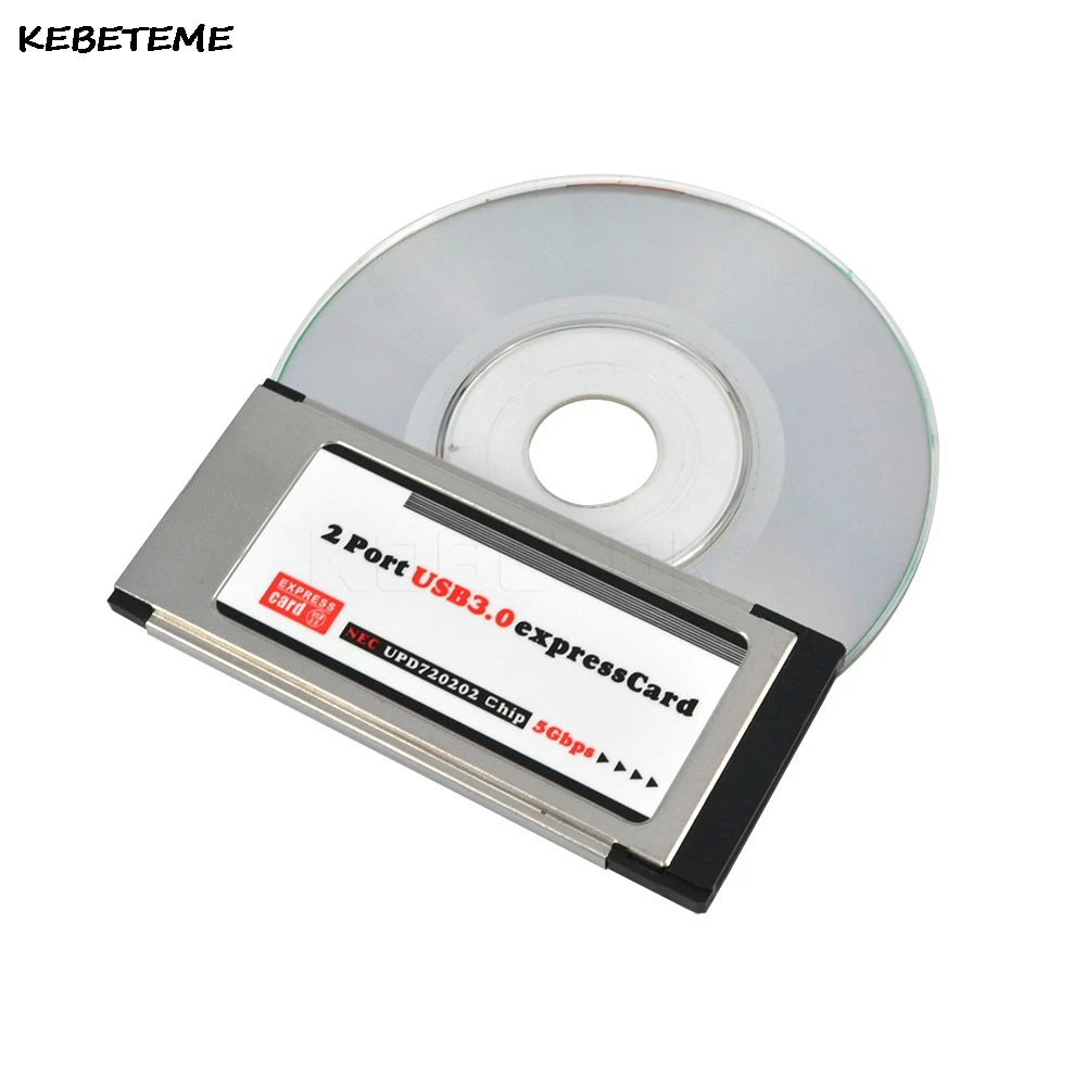 Kebidume USB 3.0 PCI Express Card Adapter 5Gbps Dual 2 Port 34 MM Slot PCI-E to Converter for Laptop | Компьютеры и офис