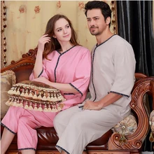 Пара пижам наборы хлопок сон& lounge Домашняя одежда тонкие пижамы наборы Весна и лето мужчины и женщины пижамы любовники ночные костюмы