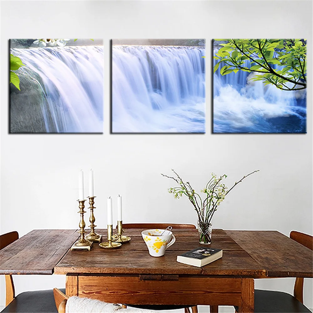 Unframed Oil Painting Modern Canvas Painting Wall Pictures for Decoration Waterfalls In The