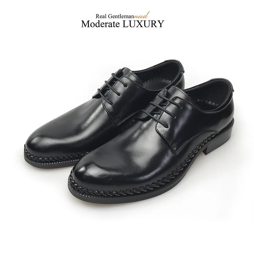 GRIMENTIN/Модная брендовая мужская обувь из натуральной кожи; удобная деловое офисное платье черного цвета; Лидер продаж; мужская обувь