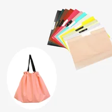 50 шт./партия большой пластиковый пакет 12 цвет одежды Подарочный мешок с ручками EVA одежда для покупок мешочек для украшений