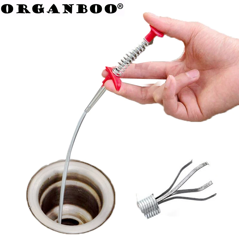 

1PC Kitchen through sewer tool household hair cleaner toilet brush cleaning kitchen accessories supplies random color