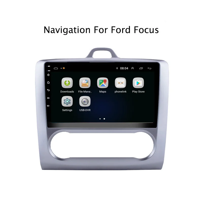 Cheap Ectwodvd 9" Android 8.1 Car DVD Player GPS Navigation For Ford Focus 2006 2007 2008 2009 2010 2011 2012-2014 AT Car Radio Stereo 1