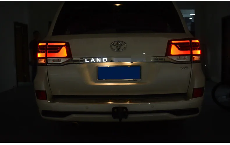Luhuezu крышка двери Задняя Крышка багажника Крышка со светодиодным светильник для Toyota Land Cruiser 200 LC200 аксессуары 20172018