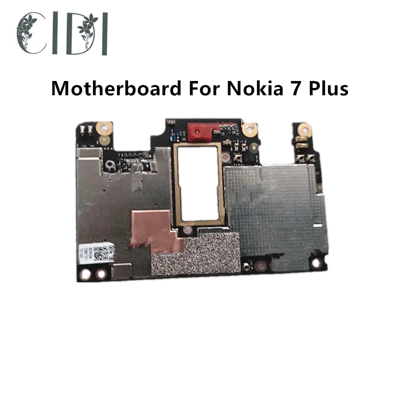 

Full Working Original Unlocked For Nokia 7 Plus 7P Ram 4GB + Rom 64GB Dual Sim Card Motherboard Logic Circuit Board Plate