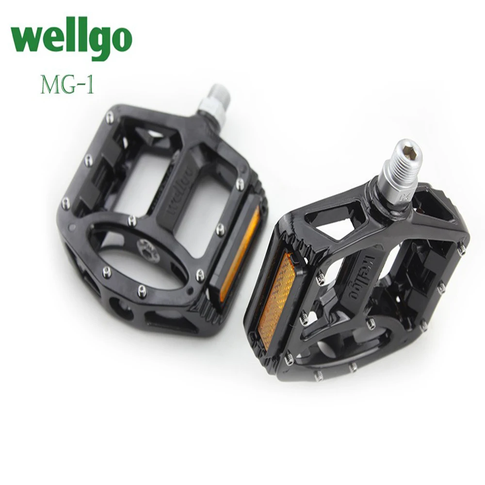 Red New Wellgo MG-1 Platform Pedals MTB BMX Road Bike Bicycle US SELLER