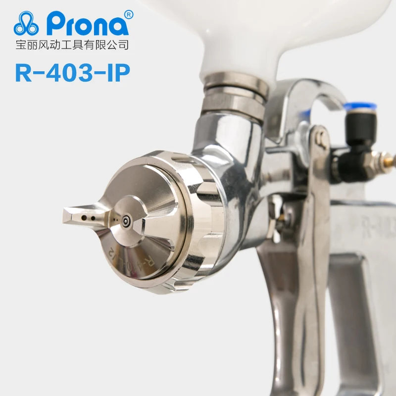 Prona R-403-IP пистолет-распылитель воздуха, гравитационная подача с пластиковым стаканом, давление воздуха в чашку для высокой интенсивности окрашивания материала, R403-IP