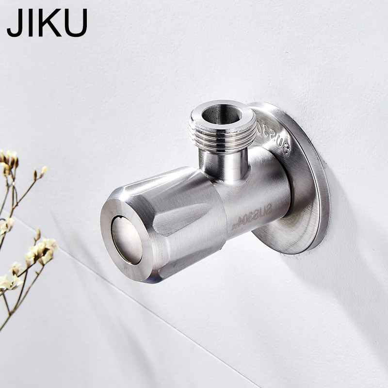 JIKU Outlet SUS 304 нержавеющая сталь угол клапан рисунок Кухня Аксессуары для ванной комнаты водонагреватель угловая арматура - Цвет: JKYZ02BXG