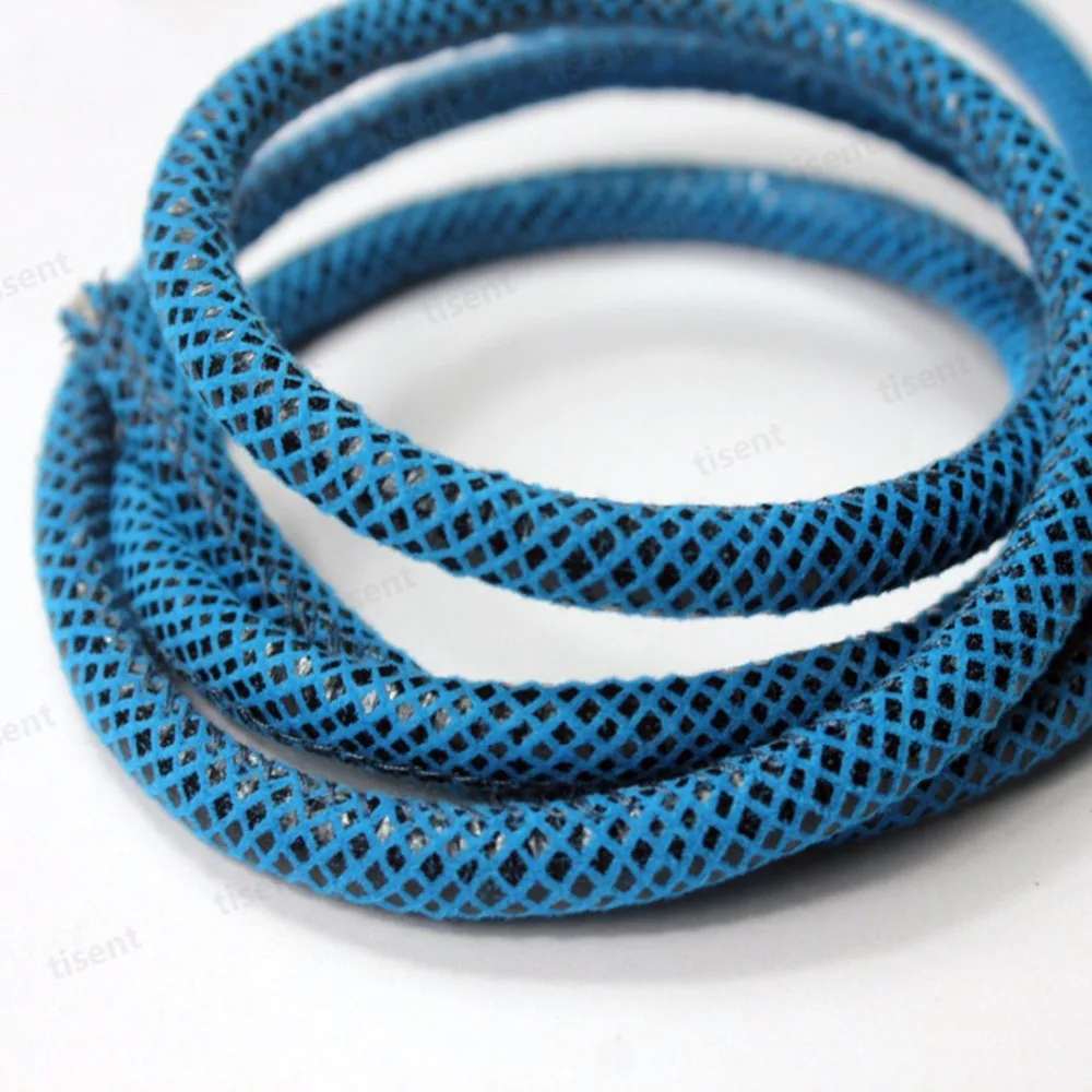 

3 Yards 6mm Oval PU Faux Leather Synthetic Leather Strap