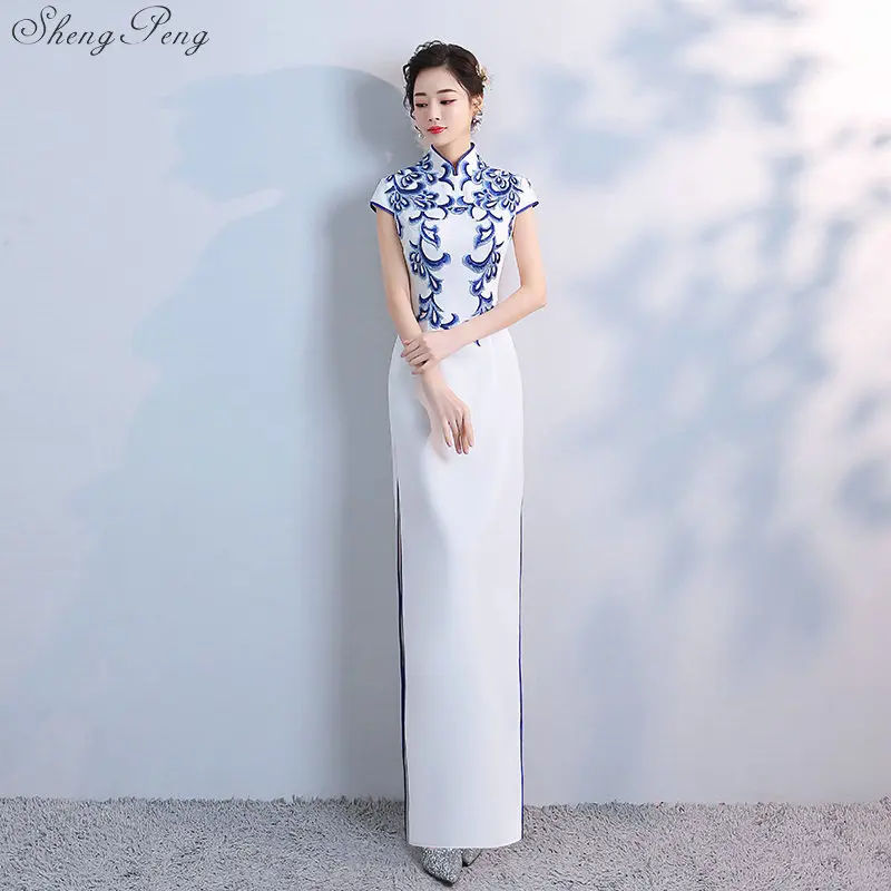 white wedding qipao