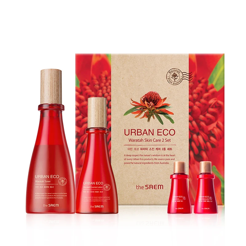 

Original The Saem Urban Eco Waratah Skin Care 2-Piece Set to reinforce your skin barrier and protect your skin from harmful
