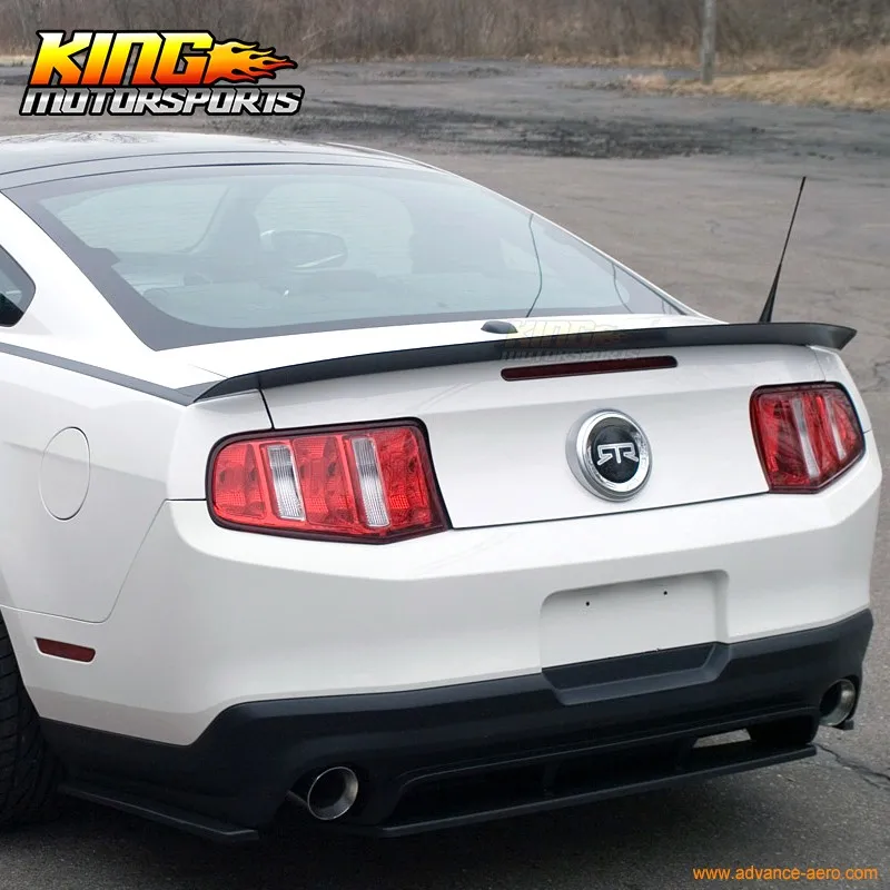 Для 2010- Ford Mustang RT Стиль Неокрашенный спойлер багажника крыло-ABS