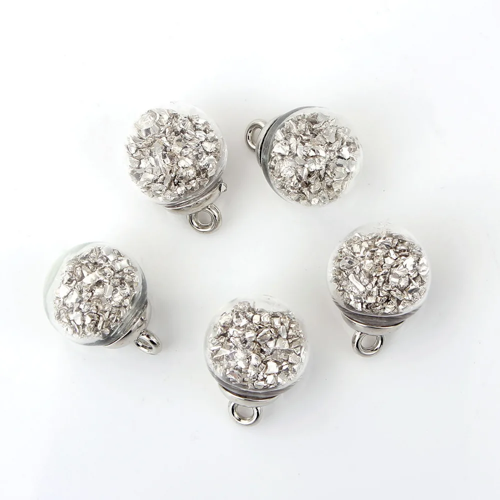 DoreenBeads Модный кулон сделай сам из прозрачного стекла шарма в виде бутылки с