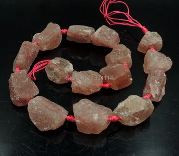

Natural Red Onyx Rough Bead DIY Knot Handmade Strand Approx 16 Inch