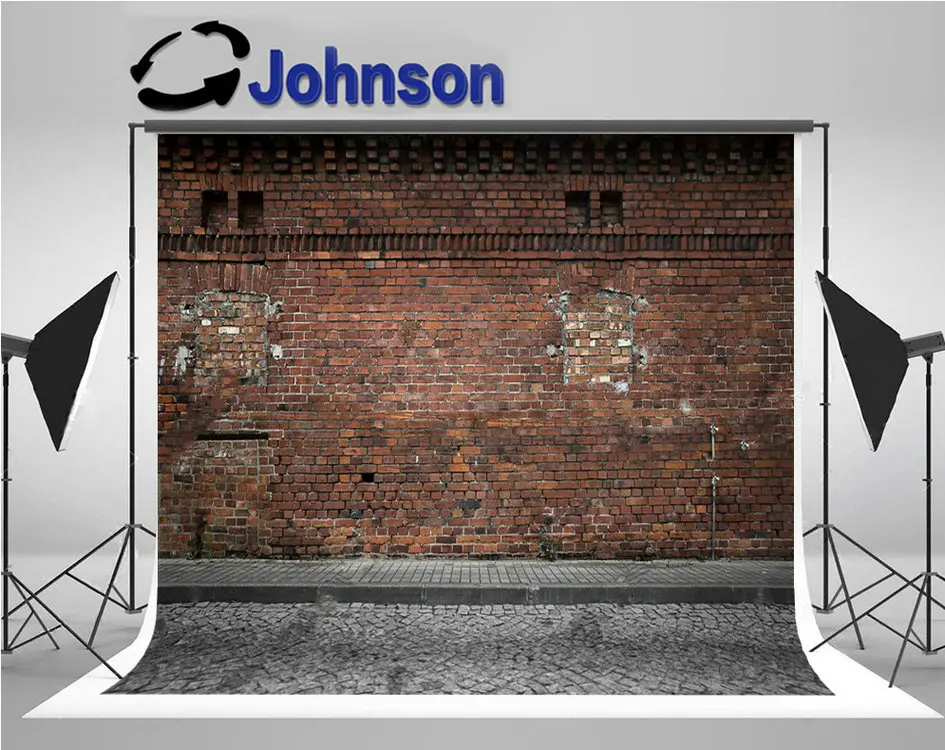 Red Brick Wall Empty Grunge Urban Street Warehouse backdrop High quality Computer print wedding backgrounds | Электроника