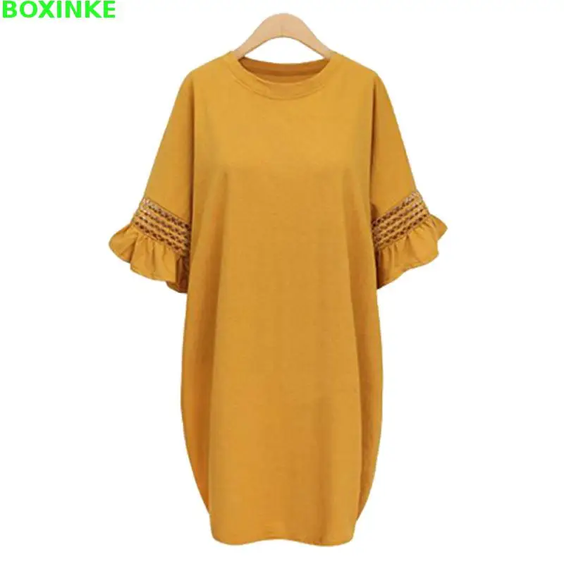 

Vadim Loose Ukraine Zanzea Vestidos Vestido Large Women New Summer Dress Cotton Thin Render Outside Wearing 200 Pound 3xl