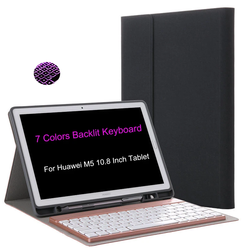 

Landas Leather Case for M5 10.8 Keyboard Case Silicone Cases for M5 10.8 Pro M5 Pro 10.8 Inch