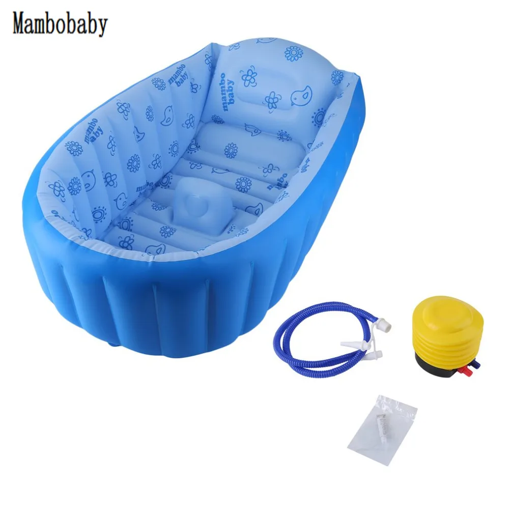 

Mambobaby Baby Kids Bathtub Portable Inflatable Cartoon Safety Washbowl Newborns Swimming Pool Children Bath Tub Hot Sale