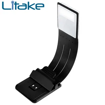 

Flexible E-read Book Light USB Rechargeable E-book Led Light With Detachable Clip For Kindle Paper Bookmark Reading Lamp Gifts