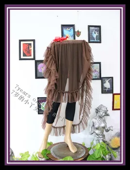 

Transparent thin belly dance leaf edges skirt CZ28