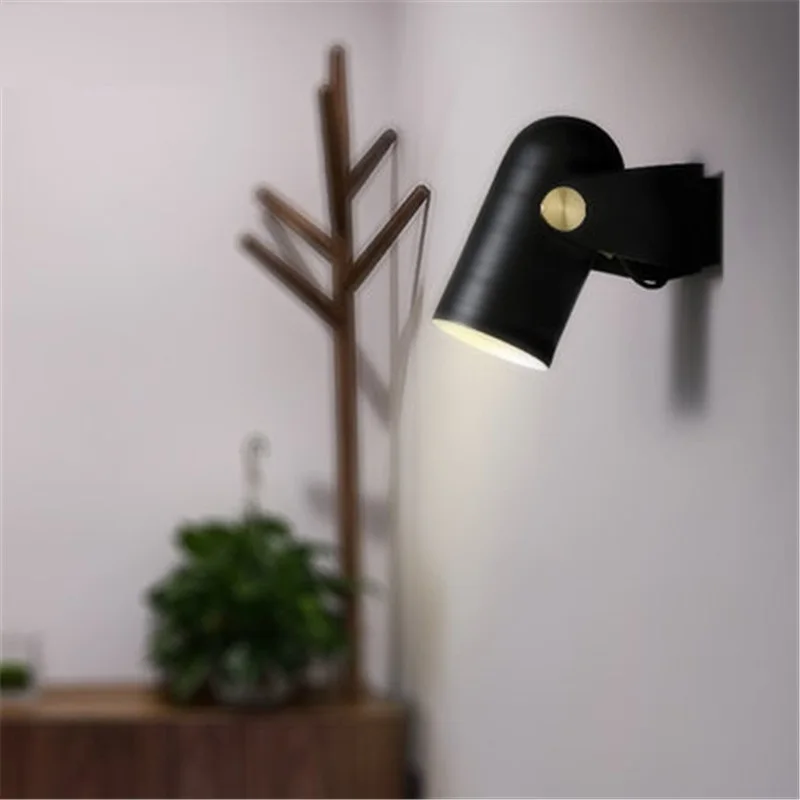 YZKJ Nordic Style Angle Adustable Wall Light LED Creative Modern Bedroom Lamp Simple Indoor Lighting Sconce Luminaire | Освещение