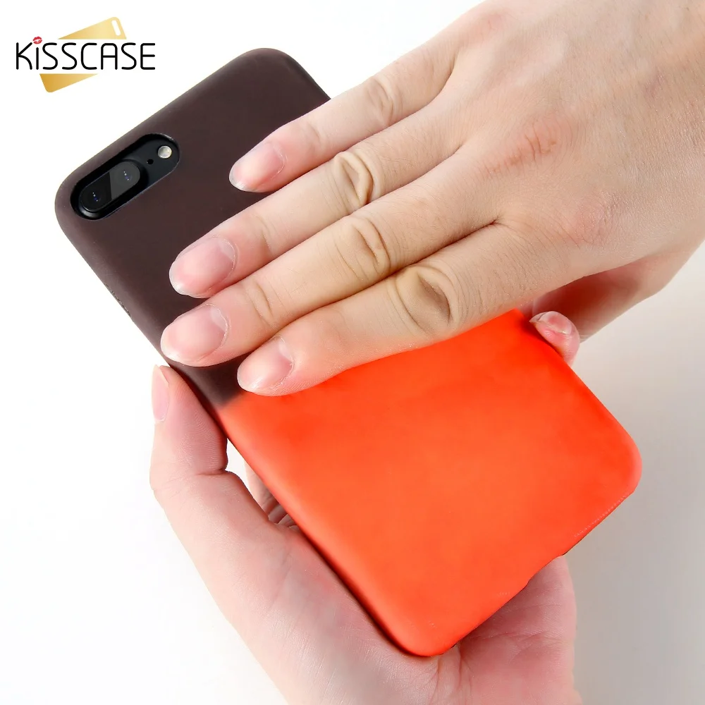 Чехол KISSCASE с градиентным узором для IPhone X 8 7 6s 6 Plus 5 5S SE матовый чехол samsung Galaxy Note S8 S7