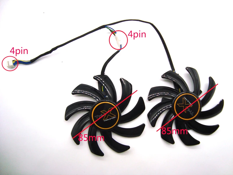 FDC10H12S9-C/FD7010H12S 12V 0.35A сапфир R7/R9 270/280/280X/285/290 графика карта двойной вентилятор FDC10H12S9-C