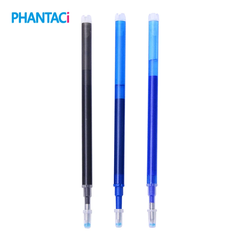

10 pcs/lot Erasable Ballpoint Pen Refill Black Blue 0.5mm Writing Point Refills for Student School Office Stationery Supplies