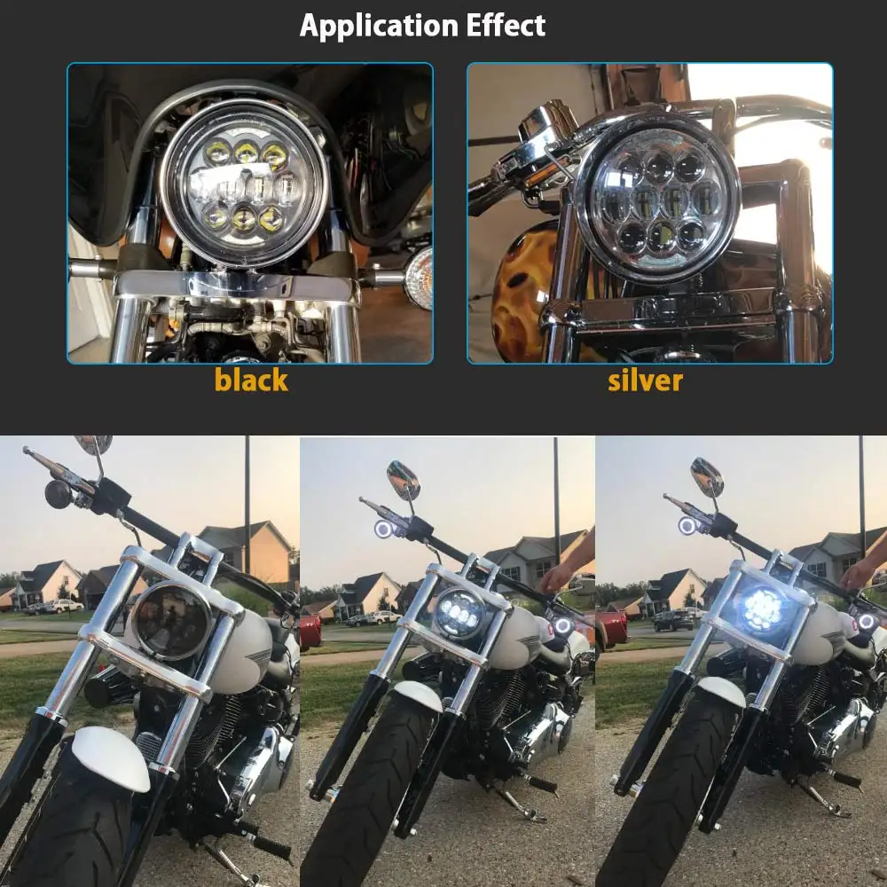 5-3/4 5,75 светодиодный головной светильник для мотоцикла Sportster 883 Iron Dyna Street Bob nighster ночной Светильник