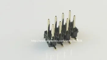 

100pcs 2x4 P 8 pin 2.54 mm SMT Pin Header Male dual row surface mount PCB Tin Rohs Reach two rows No locator peg cut by hand