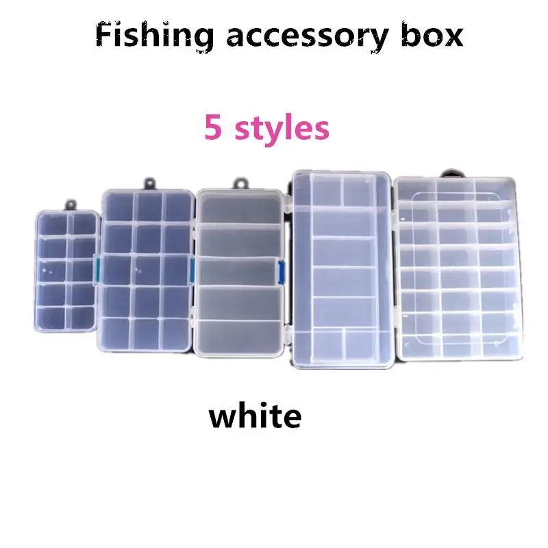 

Mounchain Plastic 5/10/15/24 Compartments Fishing Box Lure Bait Hook Tackle Storage Box Case Container for fishing Lure Storage