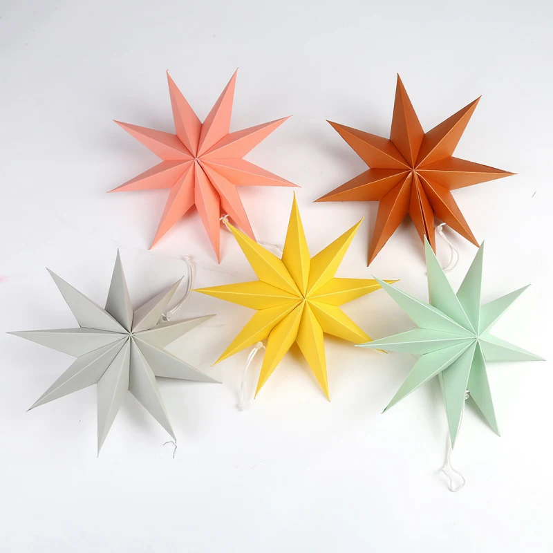 1 шт. декоративные аксессуары для окон в виде звезды оригами украшения для дома фонари подвесные звезды для вечерние украшения 7A2307